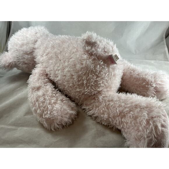 Jellycat Baby London Whisper Pink Bear Angora Plush Stuffed Animal Retired Rare - Picture 7 of 12